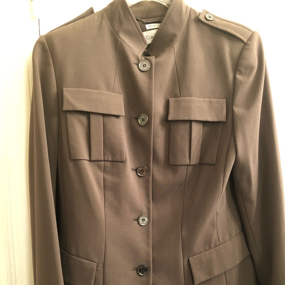 NWT Calvin Klein Women’s Pant Suit- Military Style